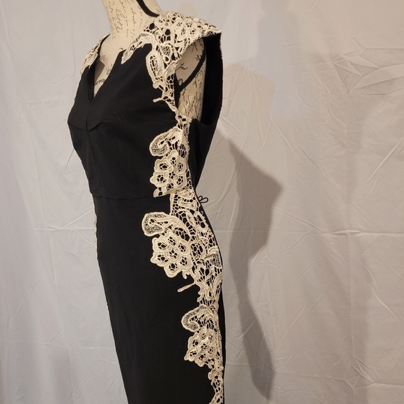 BUNDLE SALE! Torrid Black and Cream Lace Dress Sz 14 - Picture 3 of 7